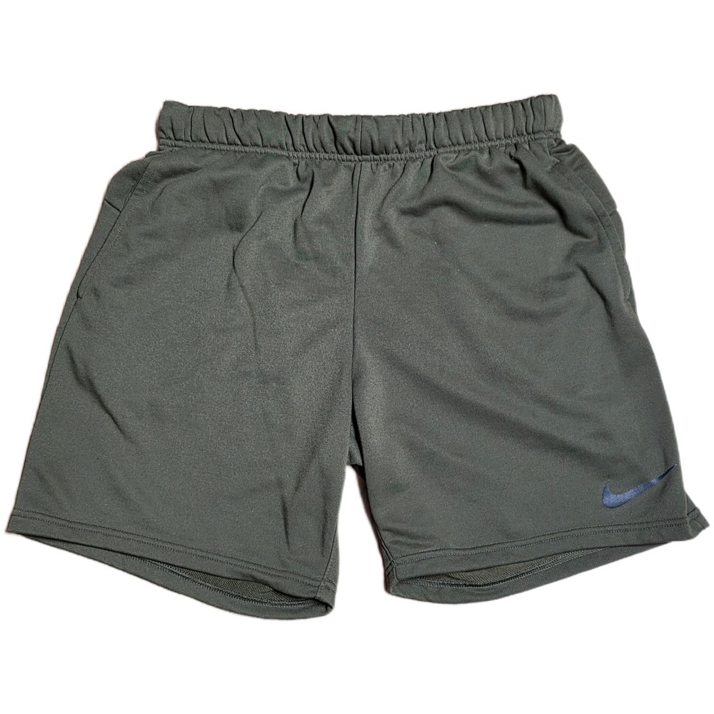 Nike Dri Fit Athletic Shorts Women's Size L Dark Green Size Gym Workout Training